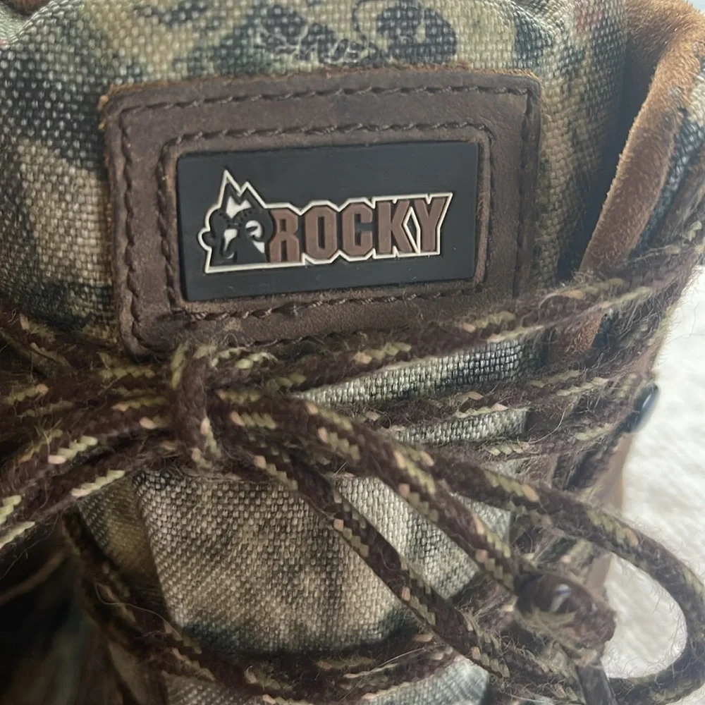 Rocky Thinsulate 1000 grams Waterproof Boots Camo High Top Ankle Size 12